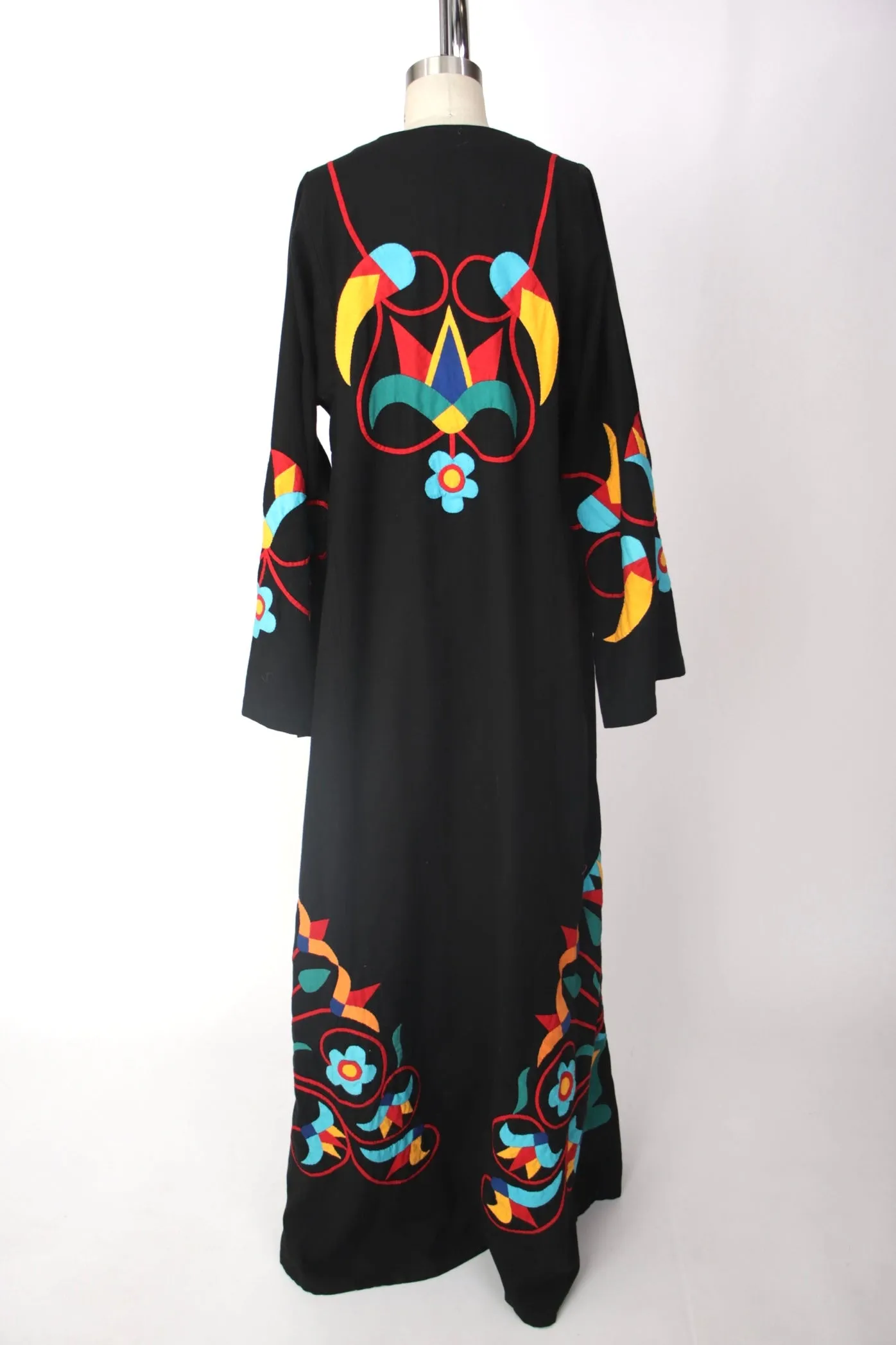 1960s Patchwork Appliqué Dress