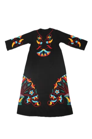 1960s Patchwork Appliqué Dress