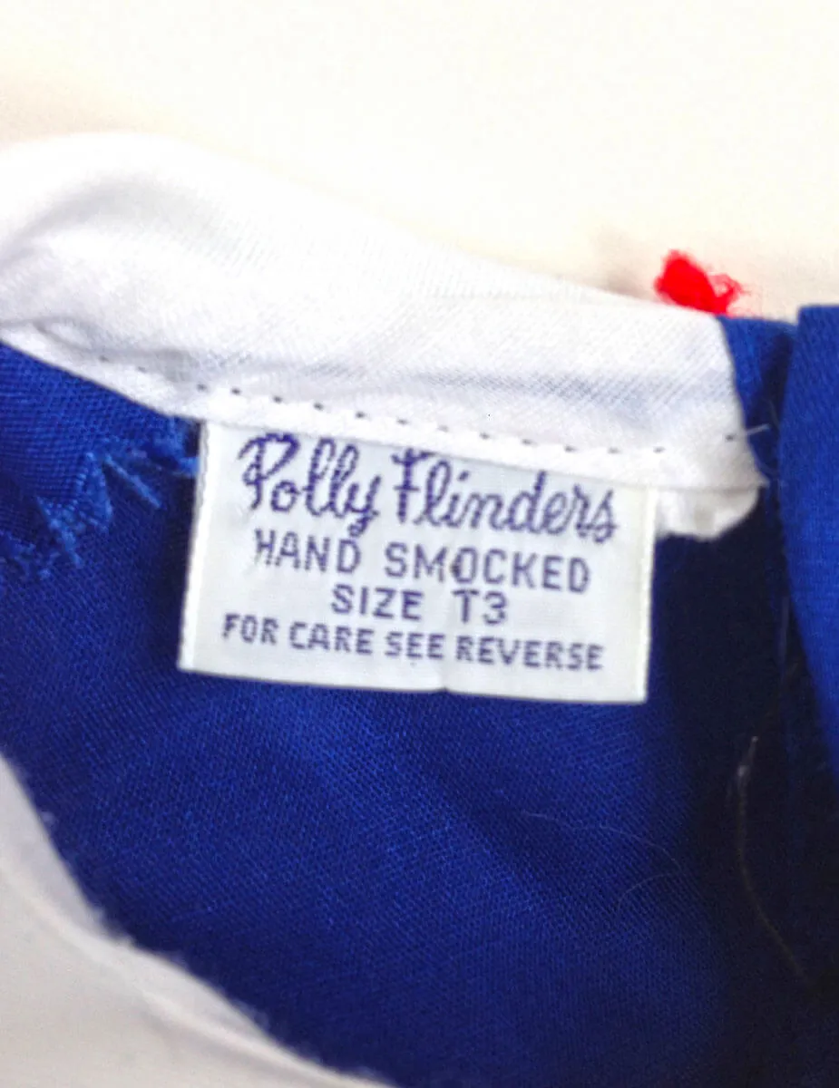 1970s Girls Sailor Dress Peter Pan Collar