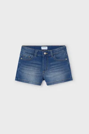 236 - Girls Denim Short - Medium Wash