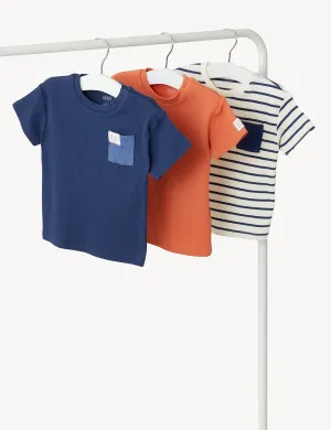 3pk Cotton Rich T-Shirts