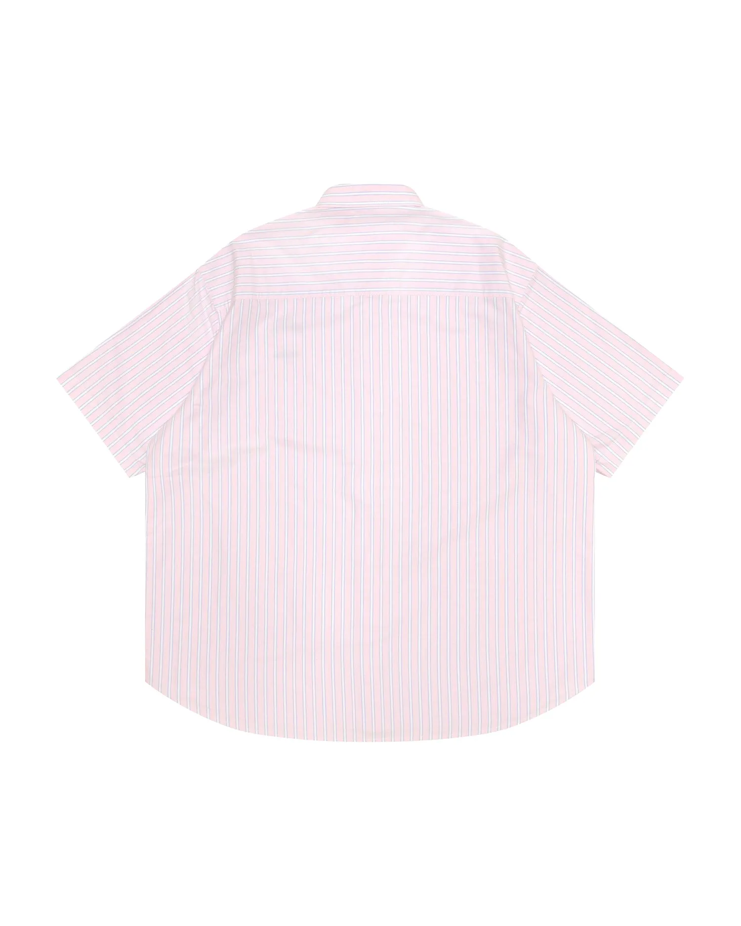 AAPENOW moonface logo stripe short sleeve shirt