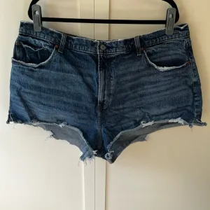 Abercrombie‎ &amp; Fitch The Mom Short High Rise Curve Love Jean Shorts Size 20