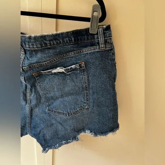 Abercrombie‎ &amp; Fitch The Mom Short High Rise Curve Love Jean Shorts Size 20