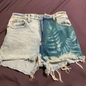 Abercrombie and Fitch rewash cyanotype cutoff‎ denim shorts