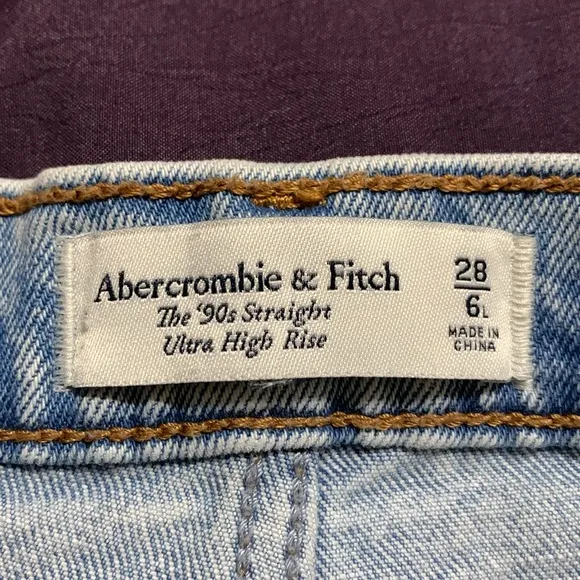 Abercrombie and Fitch rewash cyanotype cutoff‎ denim shorts