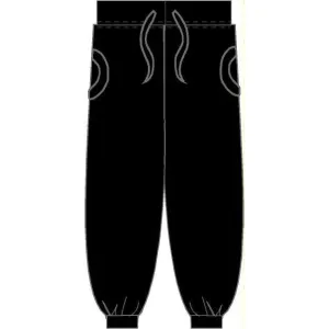 Adult's Black Terry Trousers