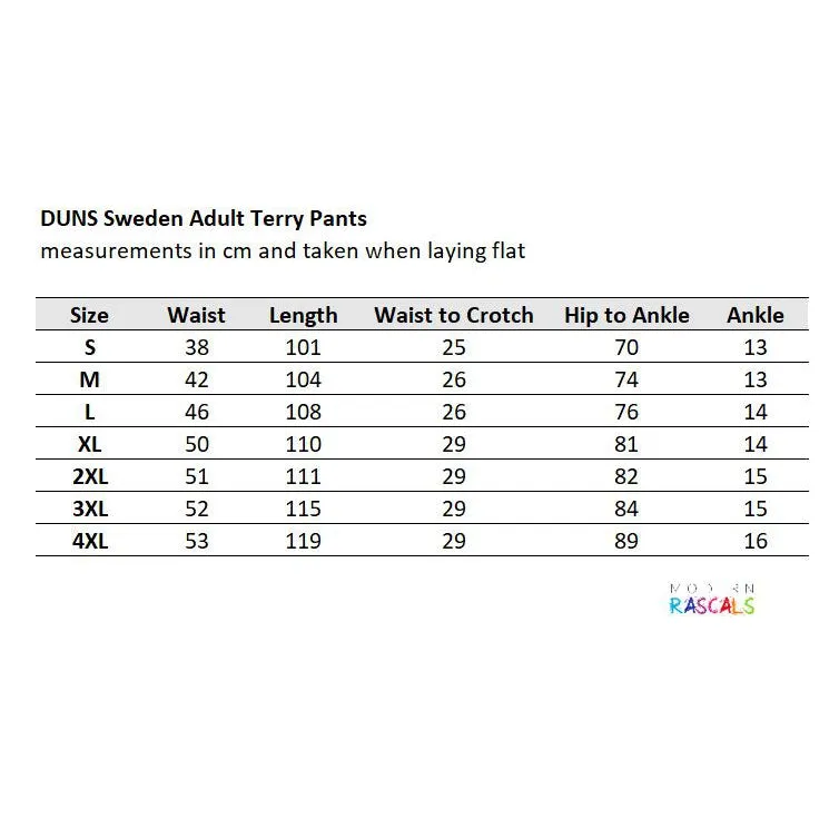 Adult's Dark Cheddar Terry Trousers - 2 Left Size XS & S