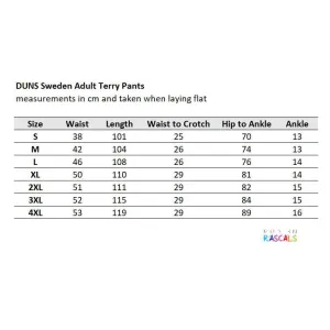 Adult's Surf Blue Terry Trousers