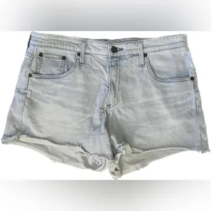 AG Adriano Goldschmeid light wash denim cutoff blue jean shorts Women’s 30 R