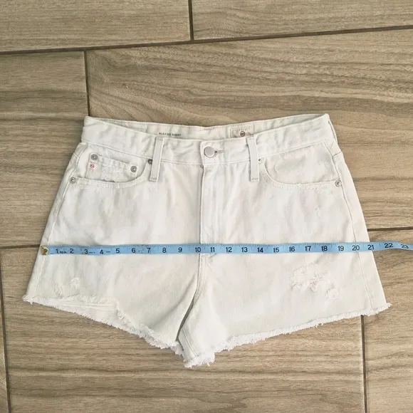 AG Adriano Goldschmied Alexxis High Rise Wedgie Denim Shorts In Unforgettable