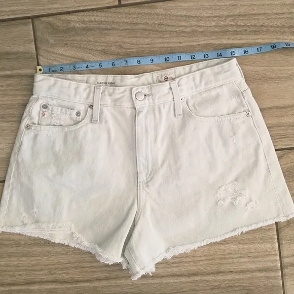 AG Adriano Goldschmied Alexxis High Rise Wedgie Denim Shorts In Unforgettable
