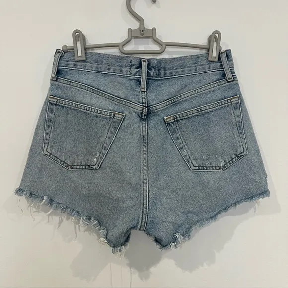 Agolde Parker Vintage Cut Off Jean Short in Riptide
