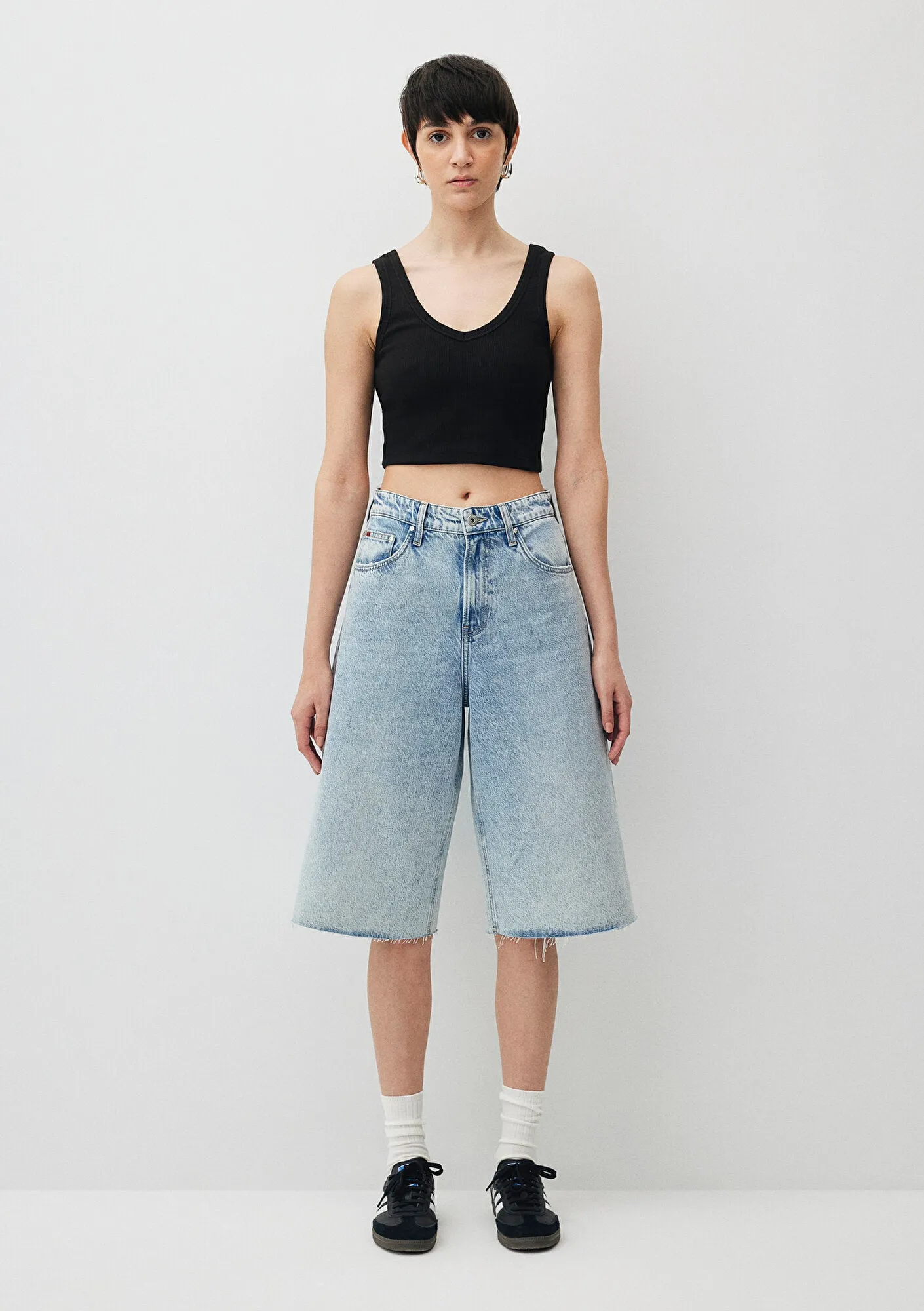Akira Light Blue Denim Jean Shorts