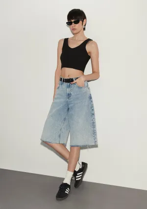 Akira Light Blue Denim Jean Shorts