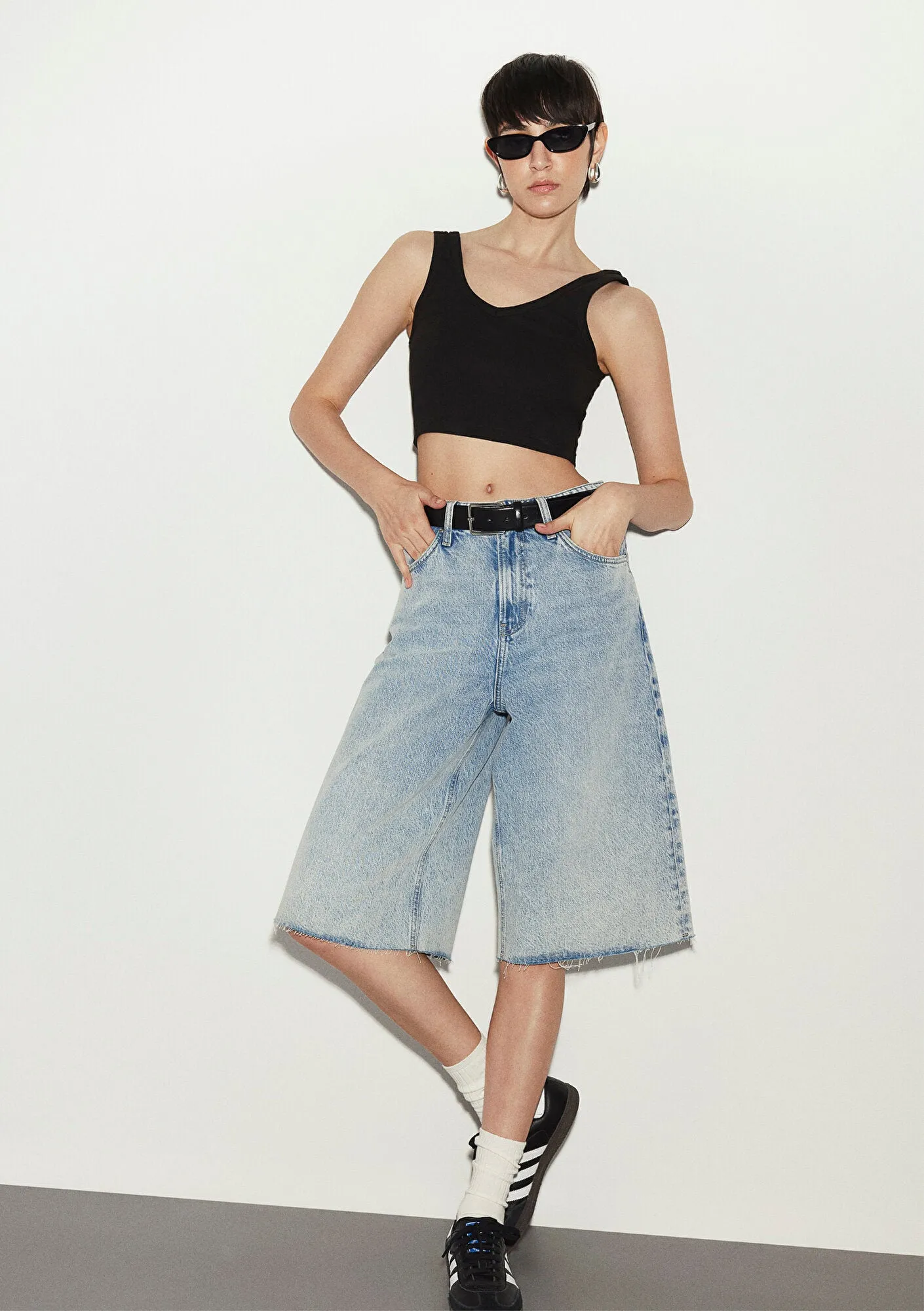 Akira Light Blue Denim Jean Shorts