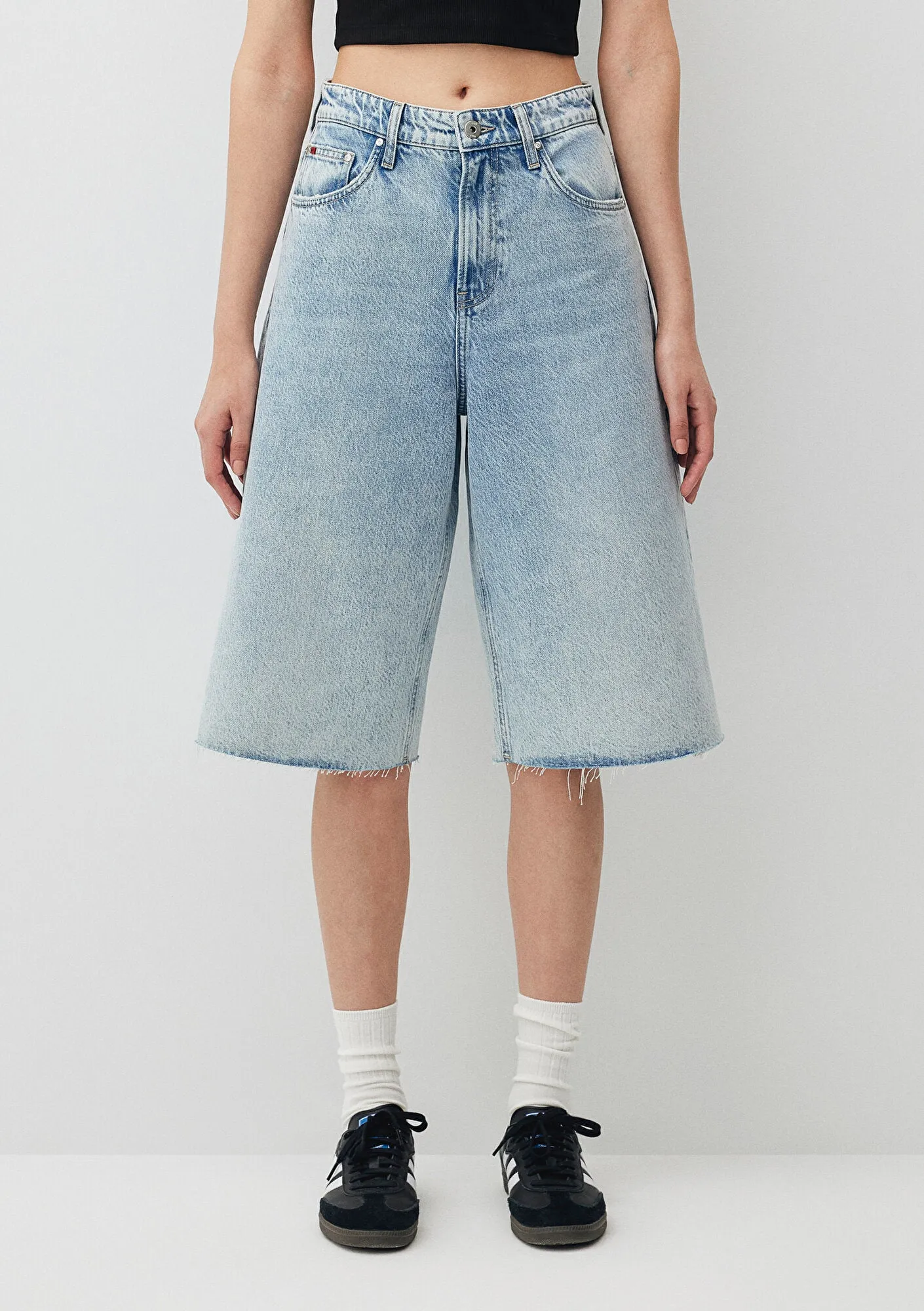 Akira Light Blue Denim Jean Shorts