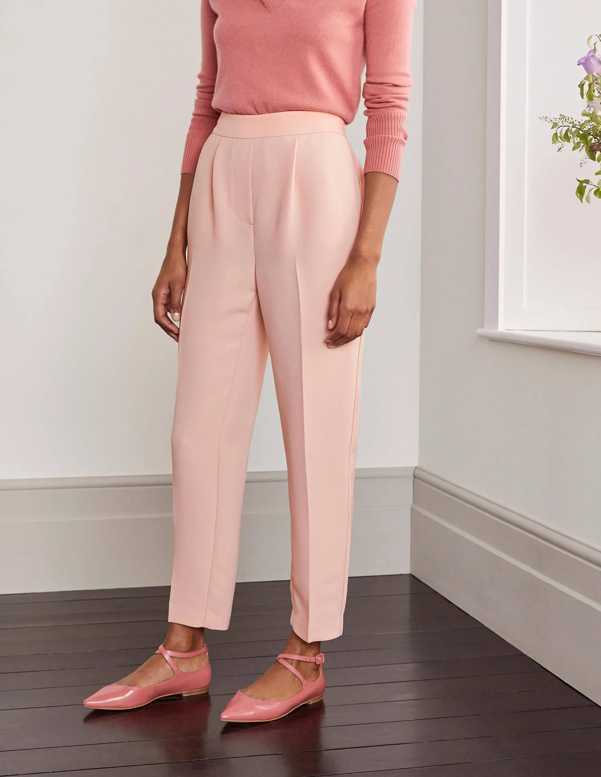 Albemarle Pull On Trousers-Milkshake