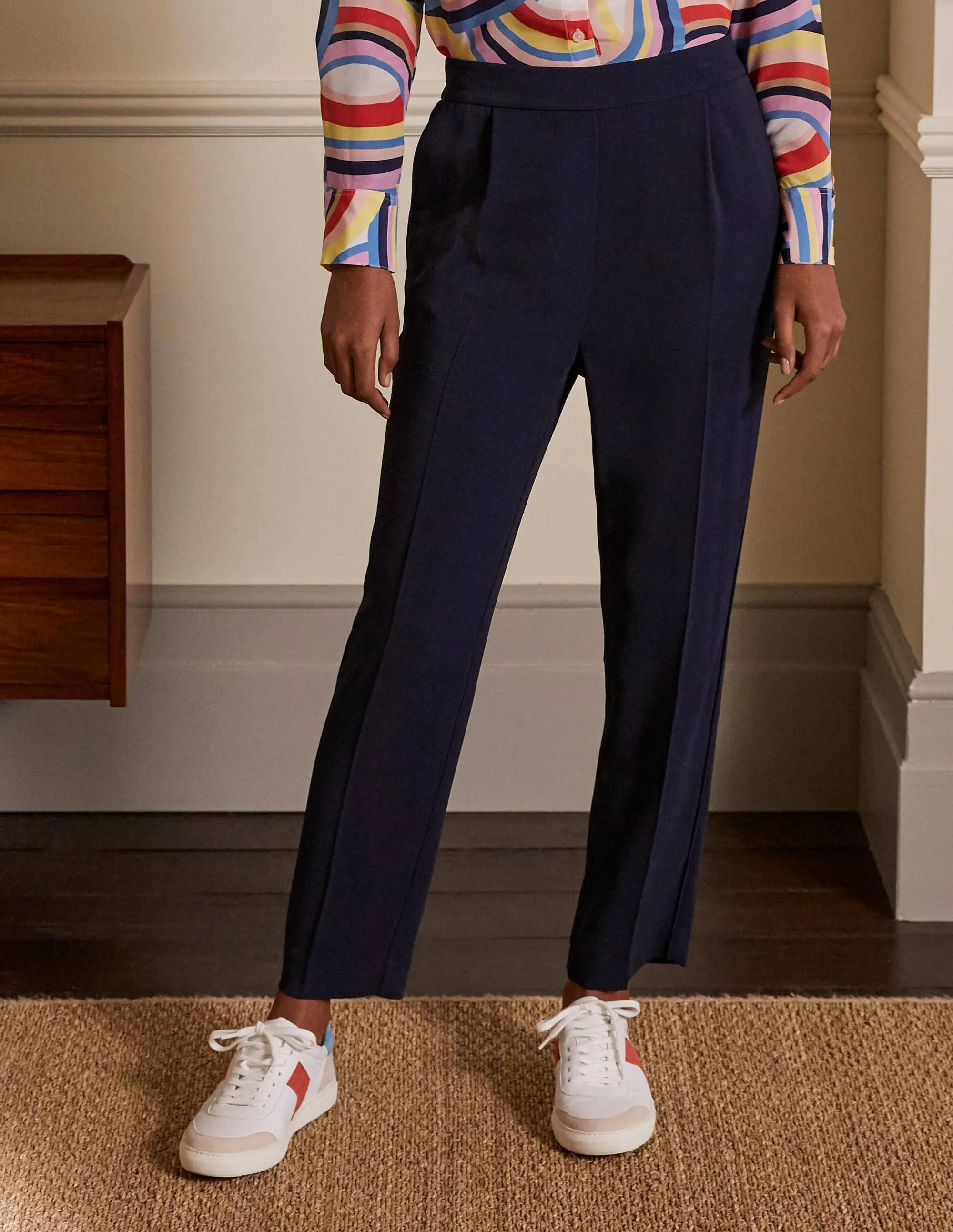 Albemarle Pull On Trousers-Navy