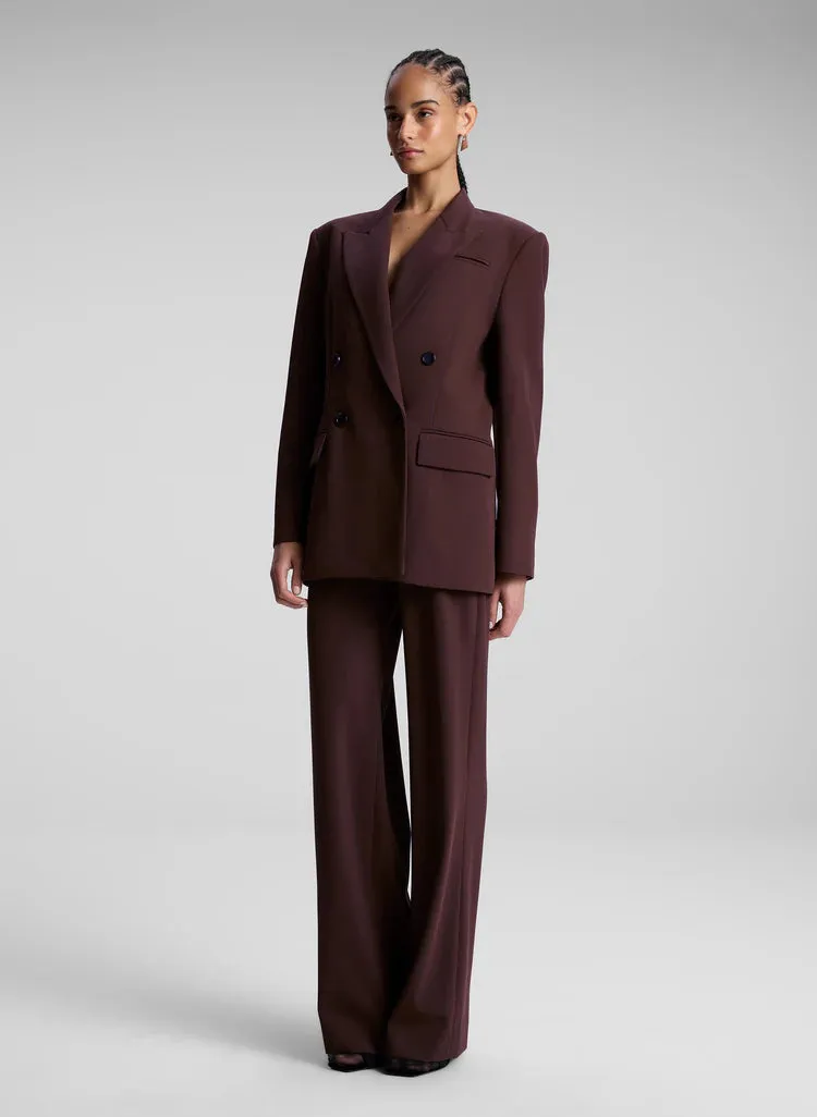 A.L.C. Hirsh Pants in Chocolate Plum