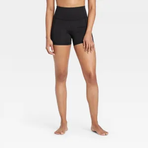 All in Motion Women's Contour Power Waist High-Rise Shorts 4"