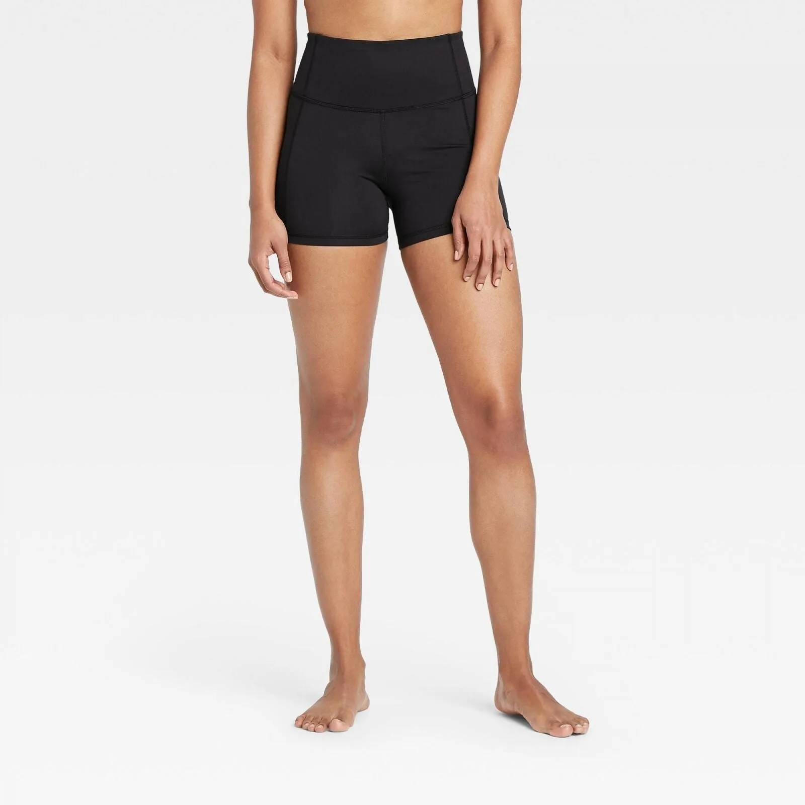 All in Motion Women's Contour Power Waist High-Rise Shorts 4"