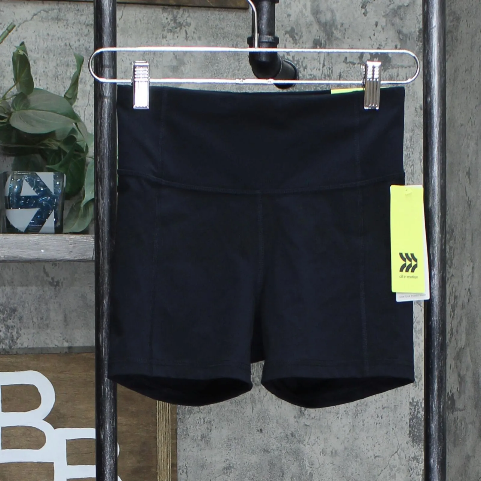 All in Motion Women's Contour Power Waist High-Rise Shorts 4"