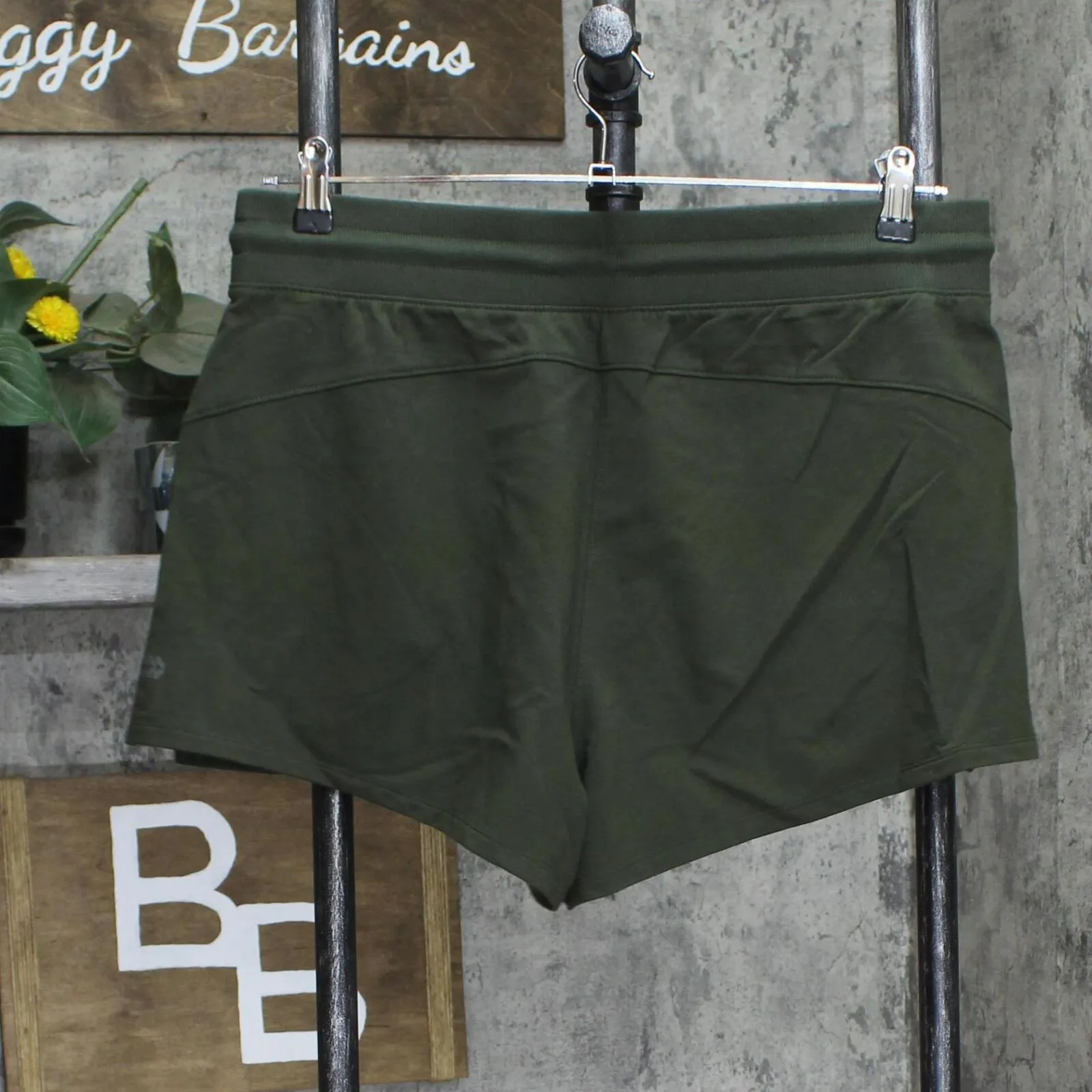 All in Motion Womens French Terry Pull On Shorts 166f4e7e2cf87e Green XL