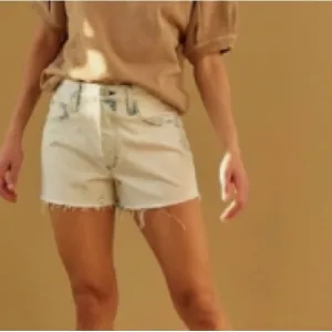 AMO Denim “Loverboy” Cut-Off Shorts natural color size 27