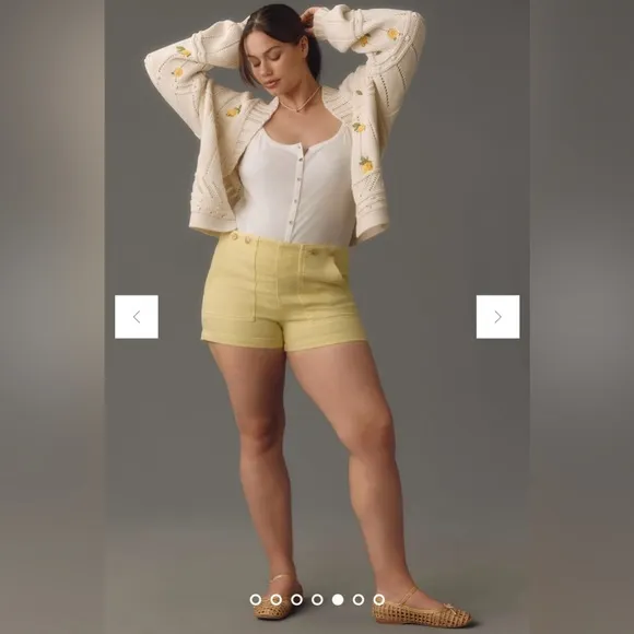 ANTHROPOLOGIE Pilcro The Kit Regenerative Cotton Shorts