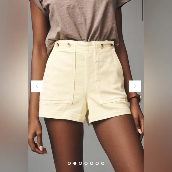 ANTHROPOLOGIE Pilcro The Kit Regenerative Cotton Shorts