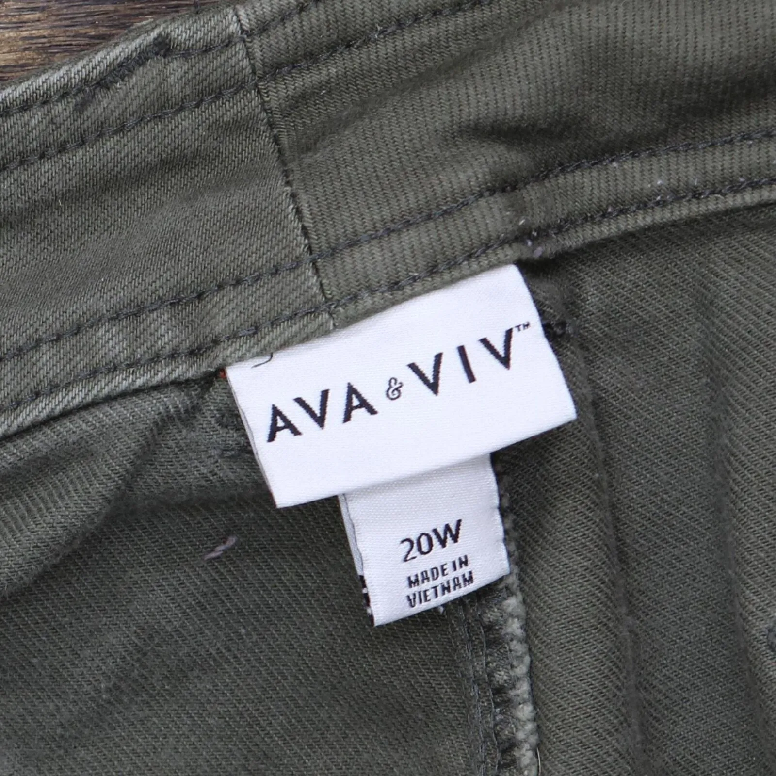 Ava & Viv Womens Button Fly Denim Shorts 166673b62bdd31 Green 20W
