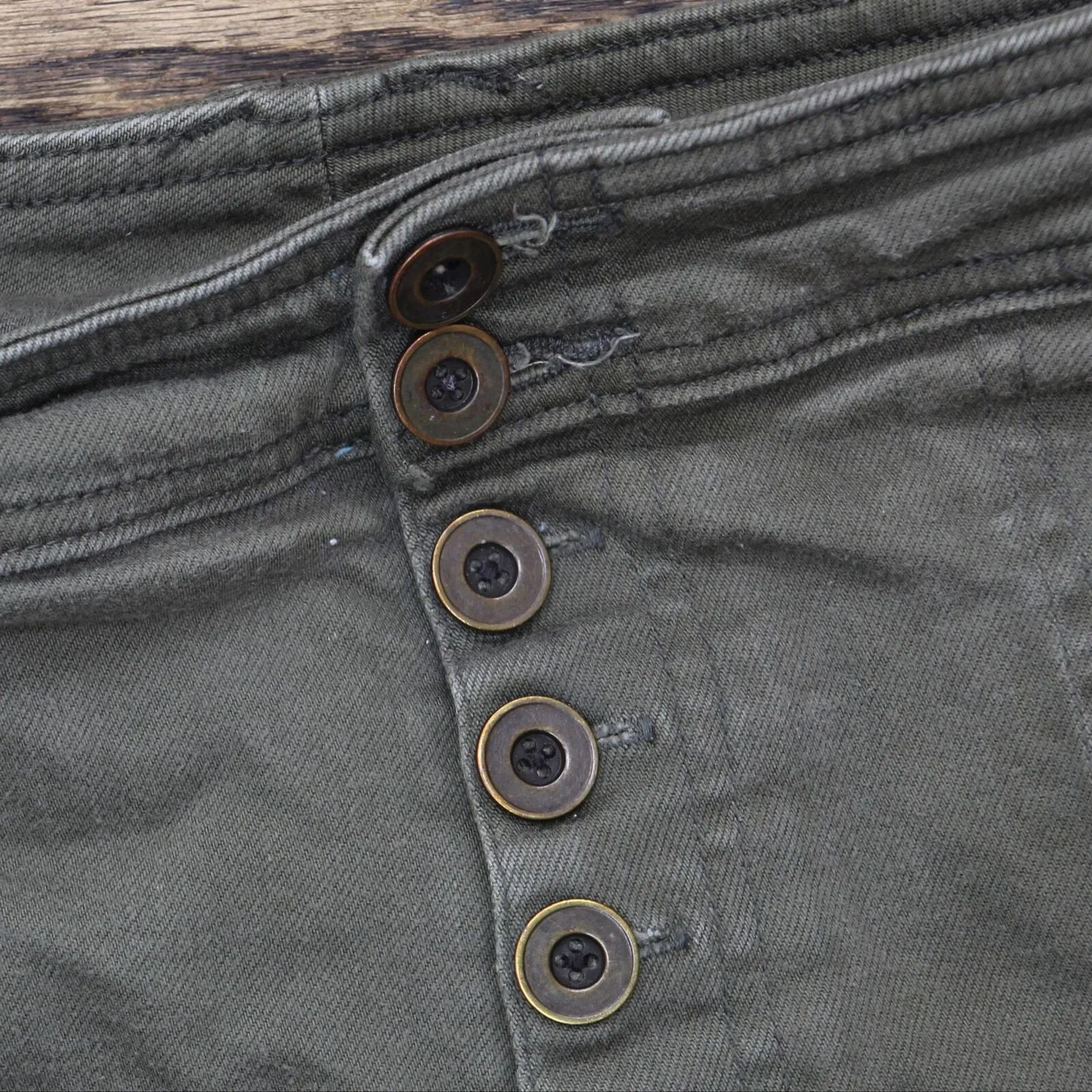 Ava & Viv Womens Button Fly Denim Shorts 166673b62bdd31 Green 20W