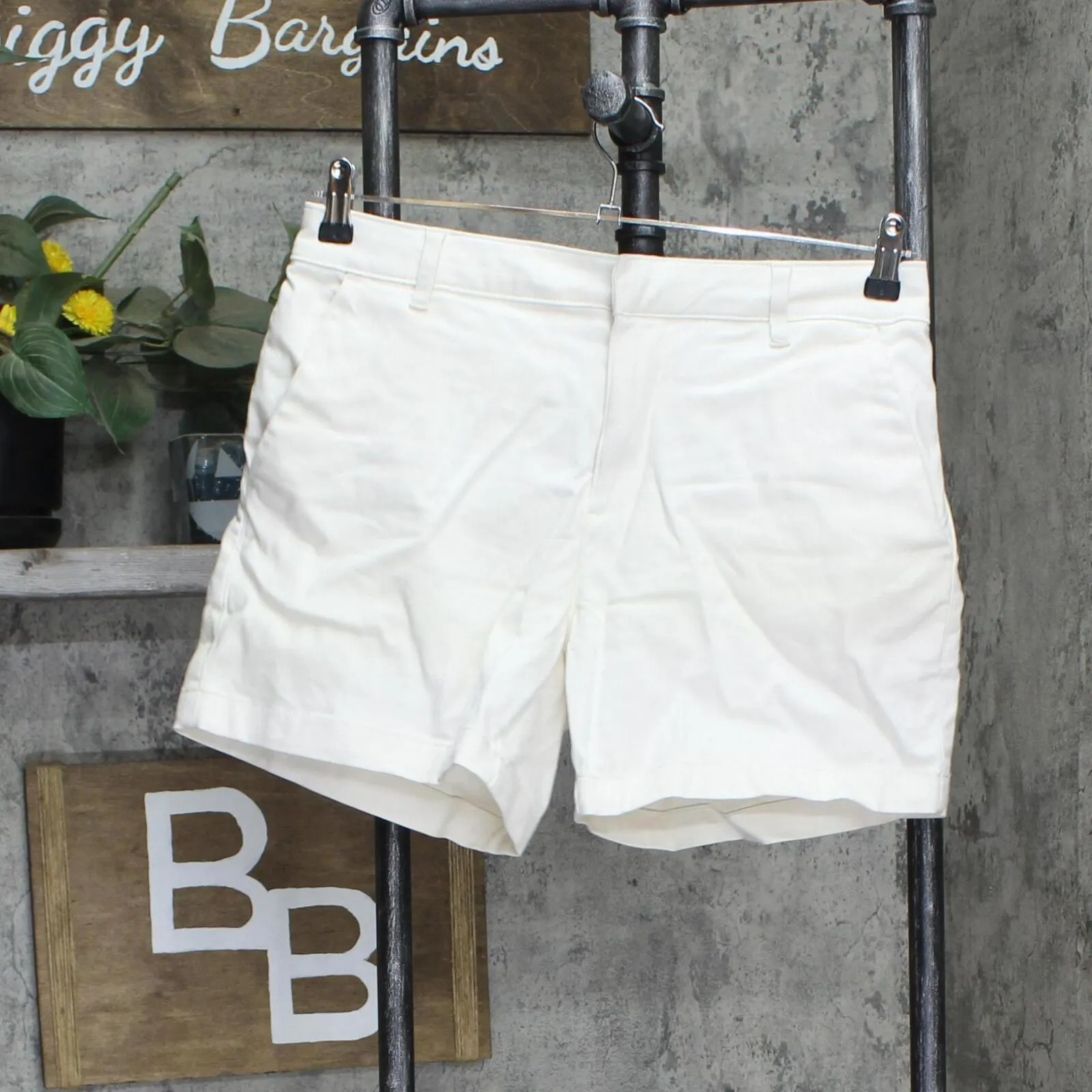 Banana Republic Womens Ladies Chino Shorts 1687118 White 10