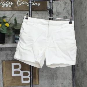 Banana Republic Womens Ladies Chino Shorts 1687118 White 10