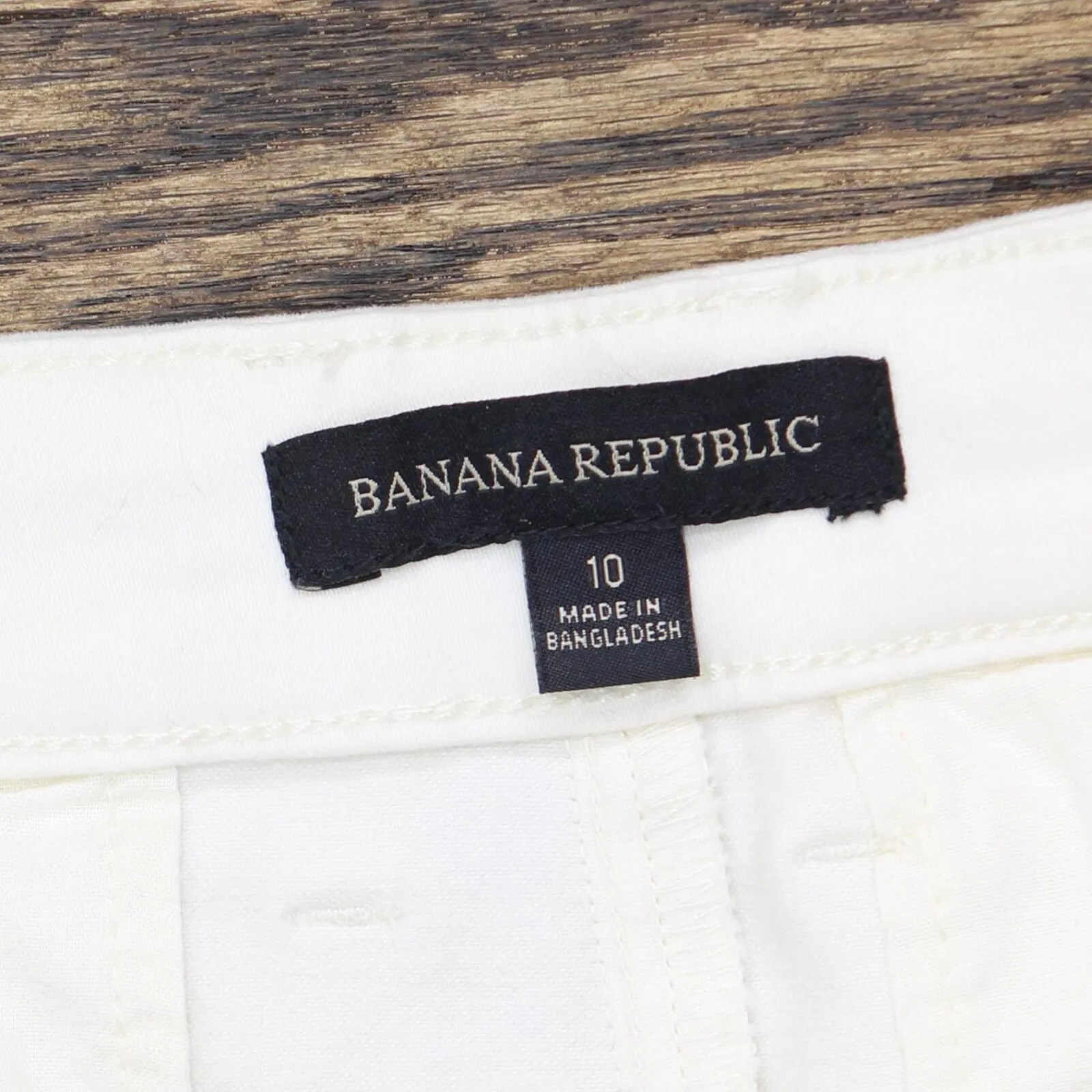 Banana Republic Womens Ladies Chino Shorts 1687118 White 10