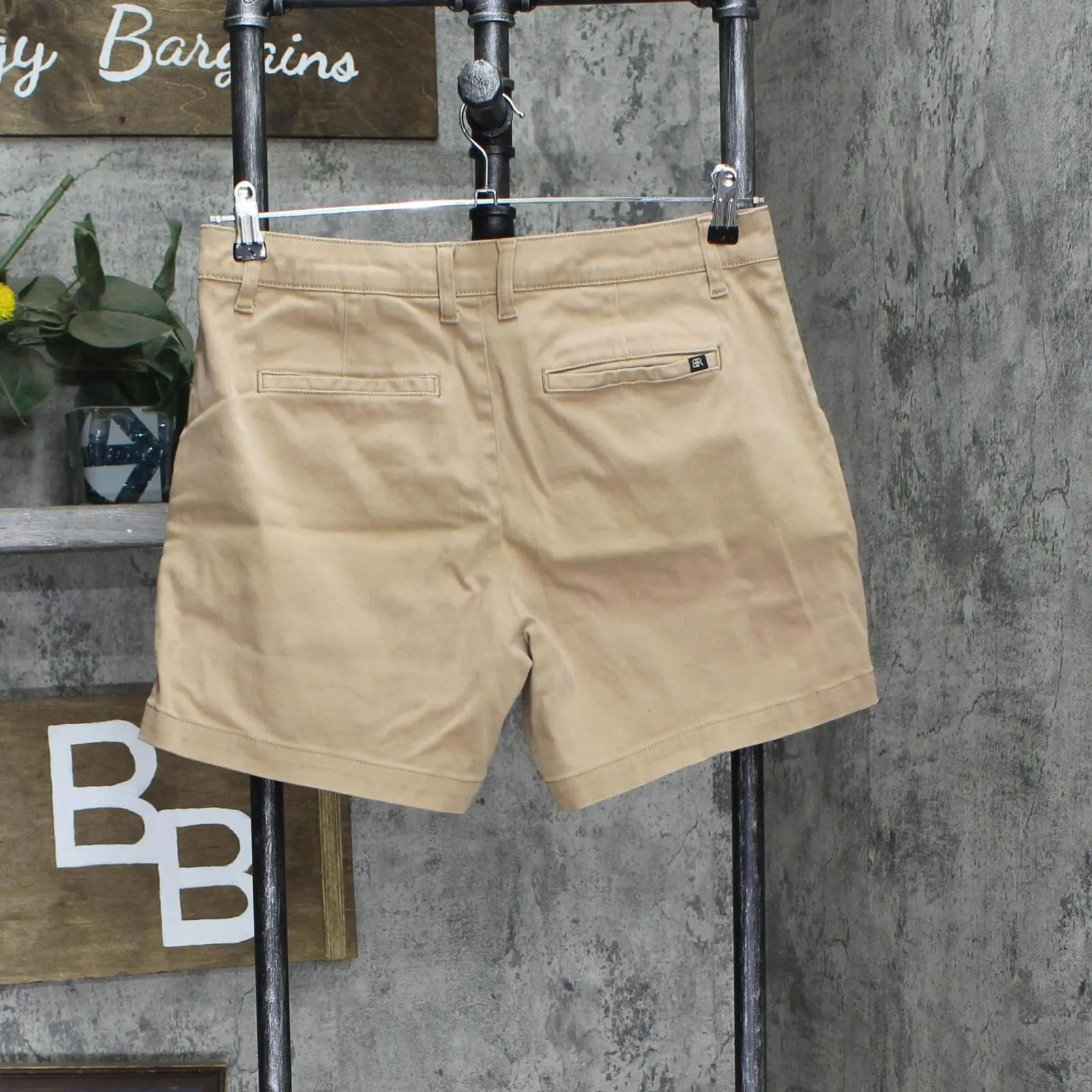 Banana Republic Womens Ladies Khaki Chino Shorts 1687118 Brown 12