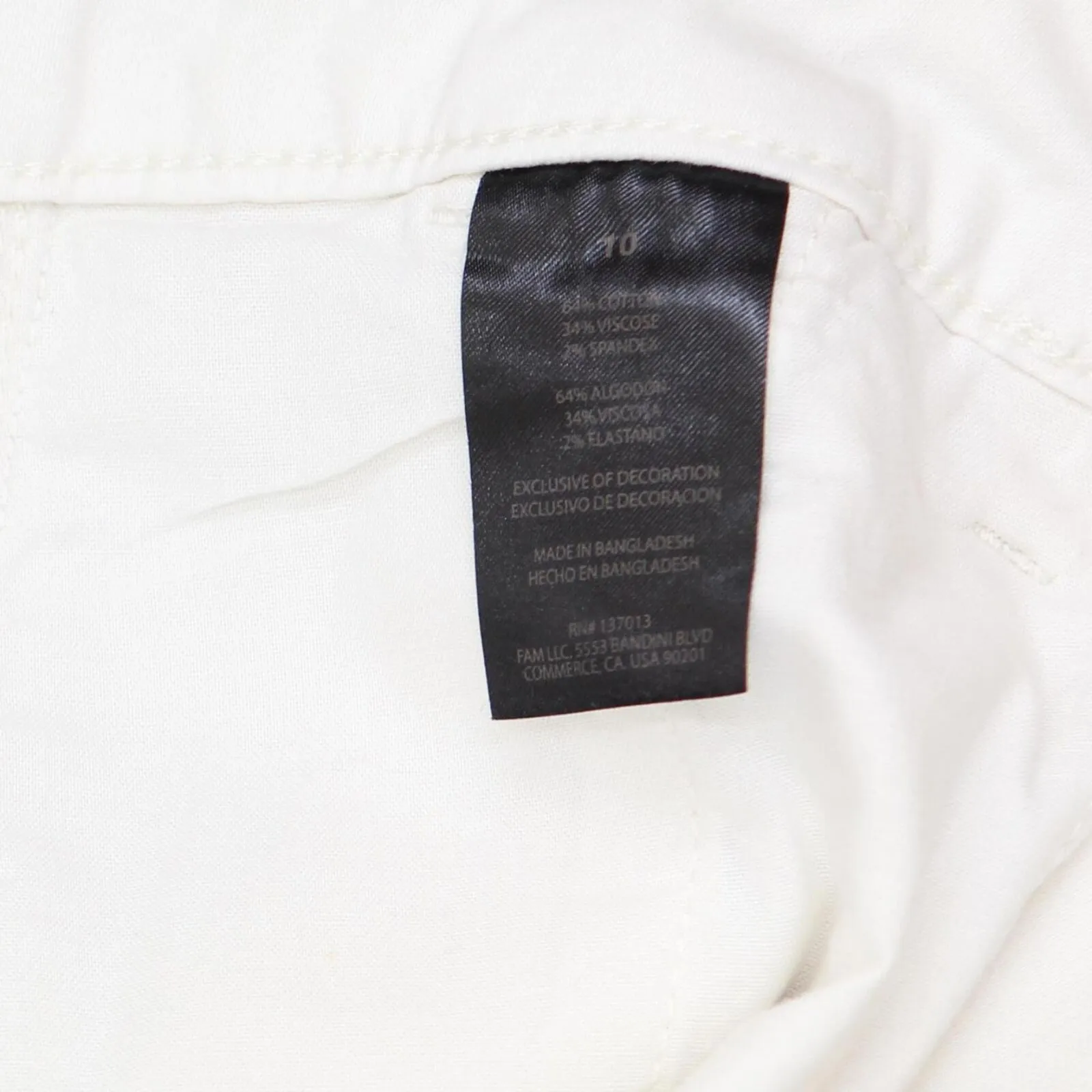 Banana Republic Womens Ladies Khaki Chino Shorts 1687118 White 10