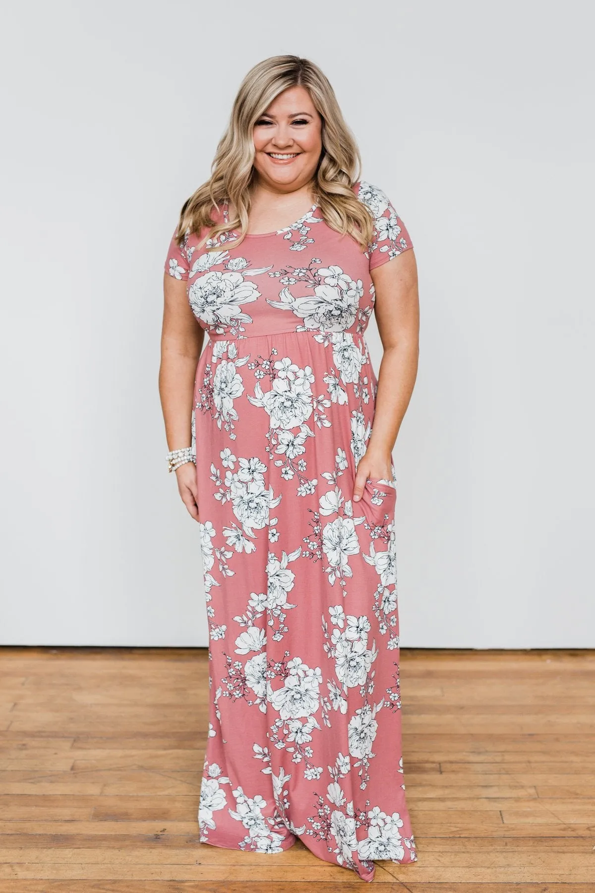 Begin With You Floral Maxi Dress- Mauve