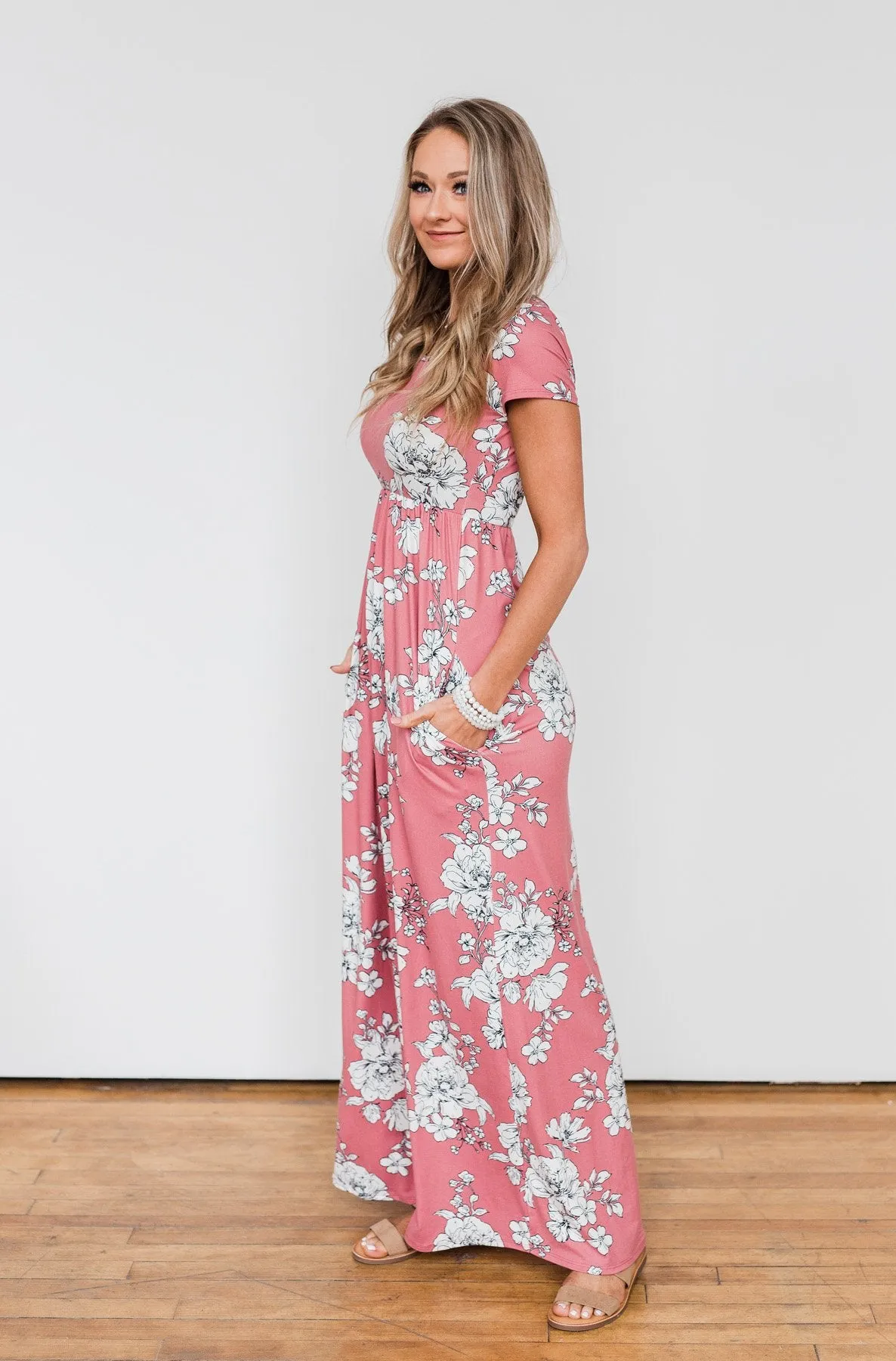 Begin With You Floral Maxi Dress- Mauve