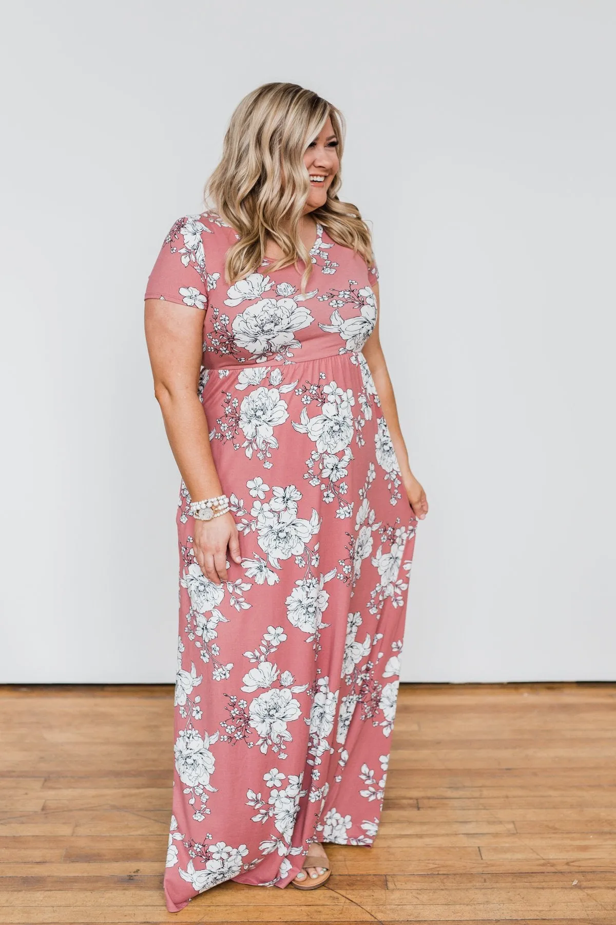 Begin With You Floral Maxi Dress- Mauve