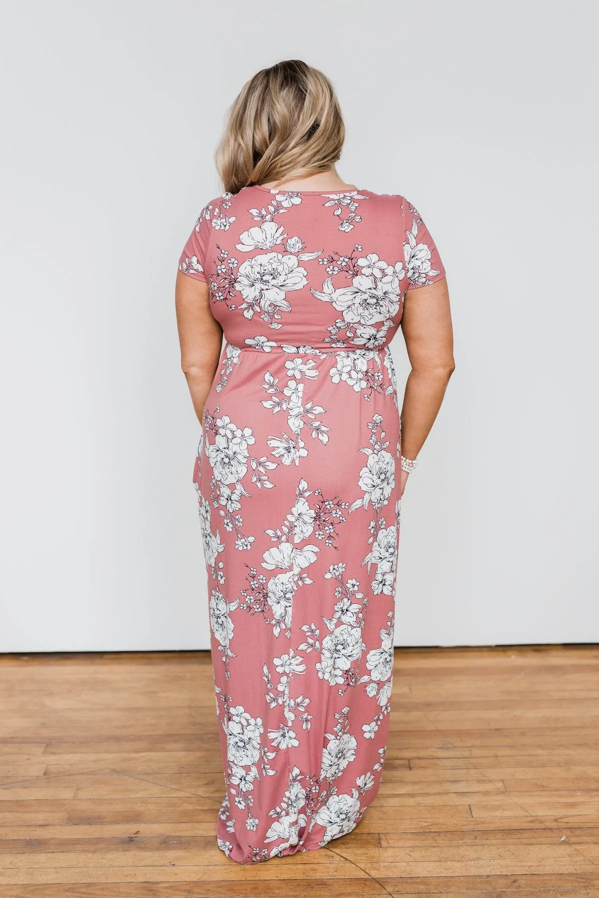 Begin With You Floral Maxi Dress- Mauve
