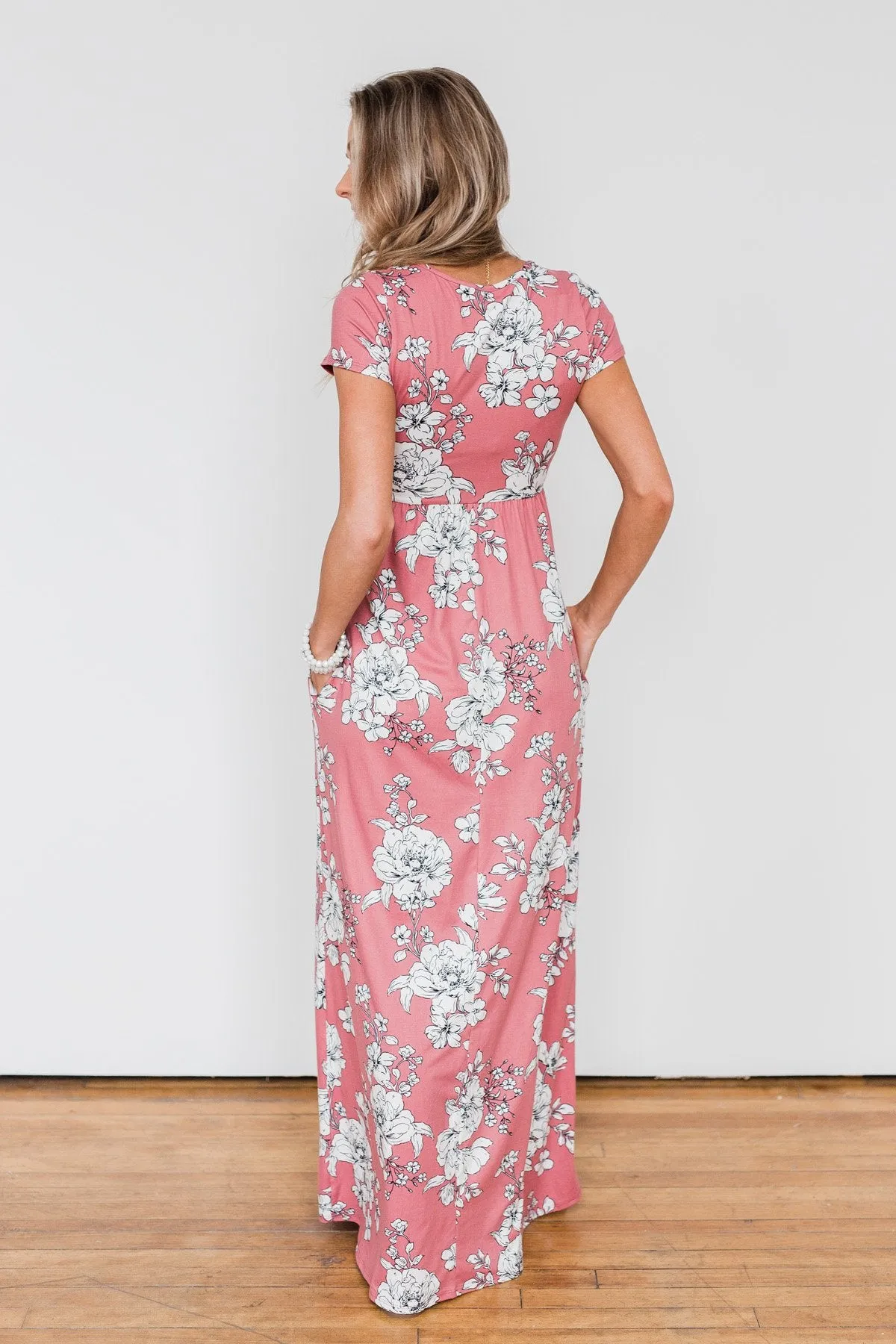 Begin With You Floral Maxi Dress- Mauve