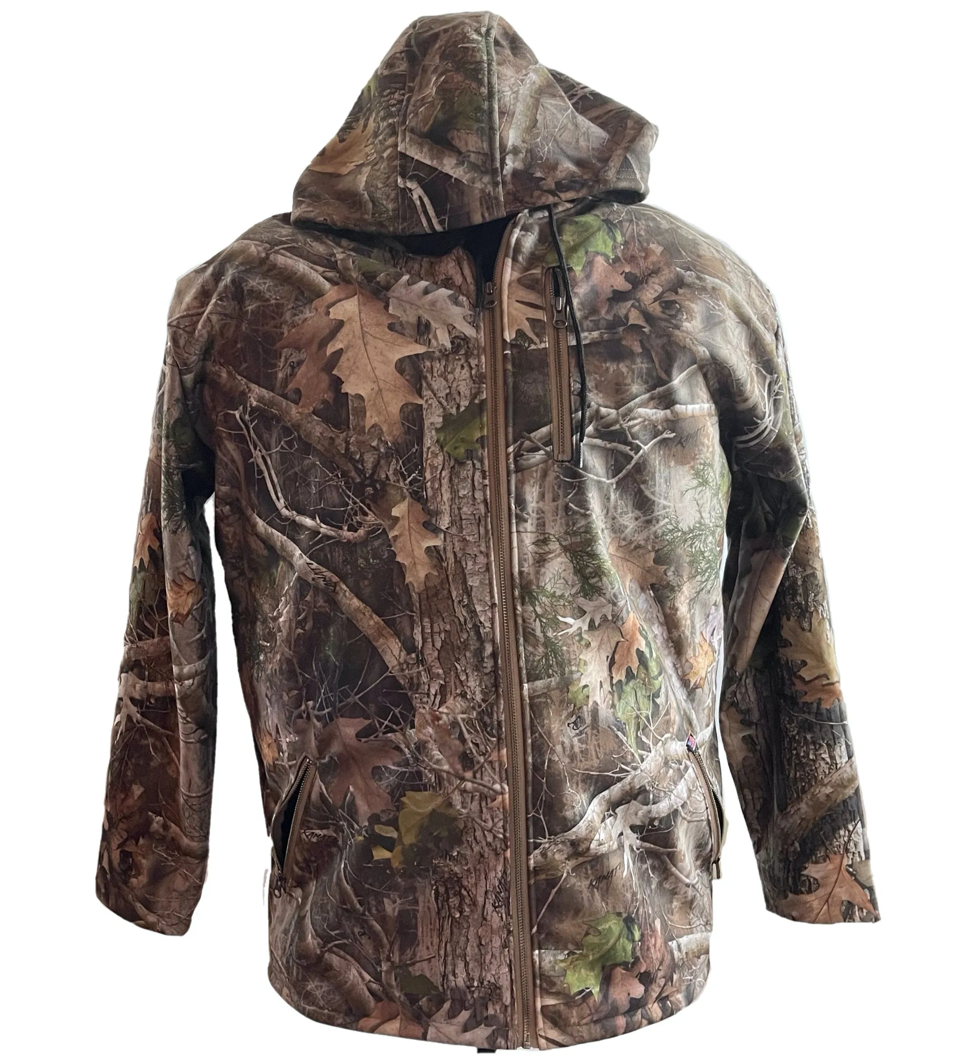 Big & Tall Light Weight Lined Hooded Kanati Camo Jacket