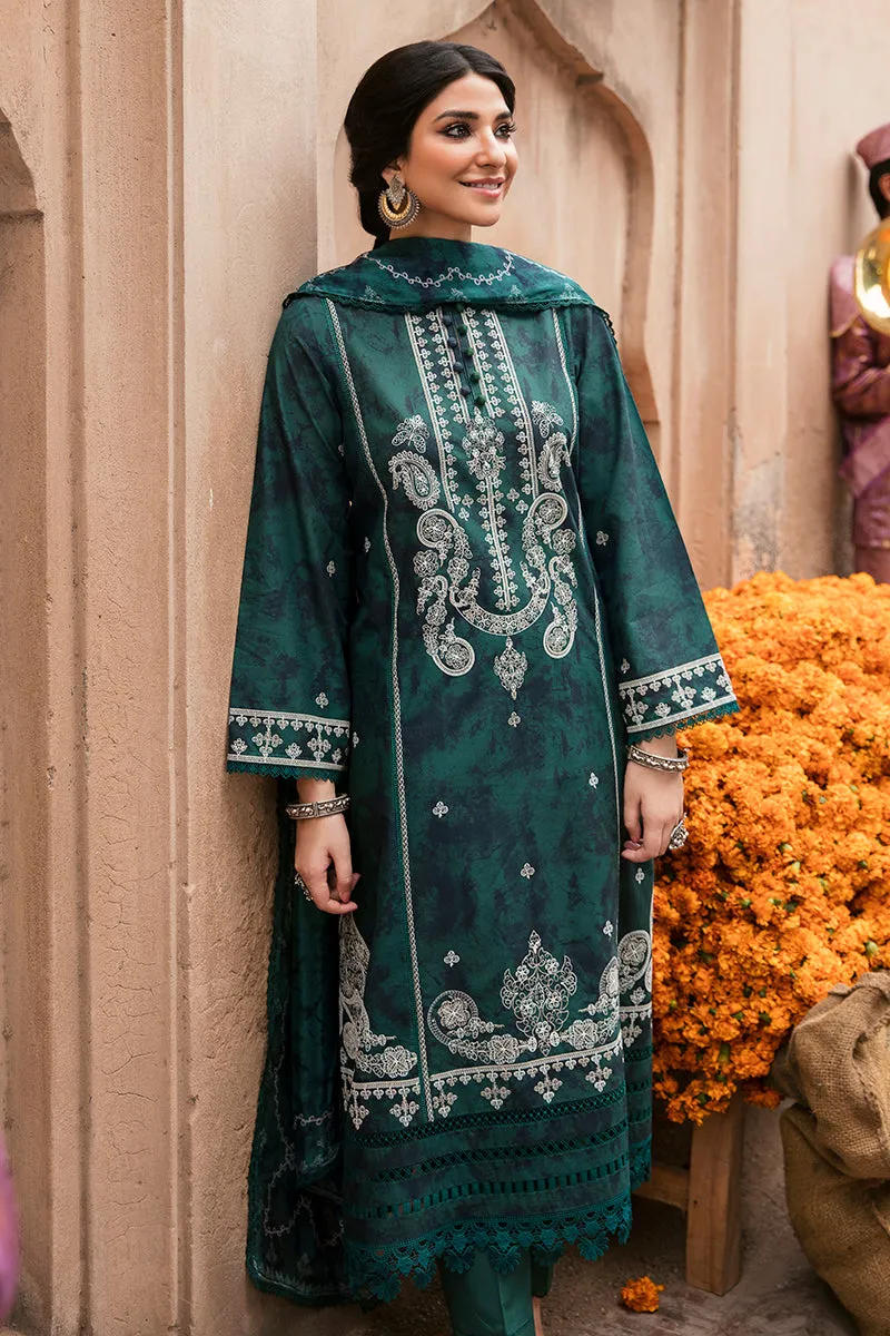 BISTRO BARN-3PC EMBROIDERED LAWN SUIT  | Cross Stitch 2023