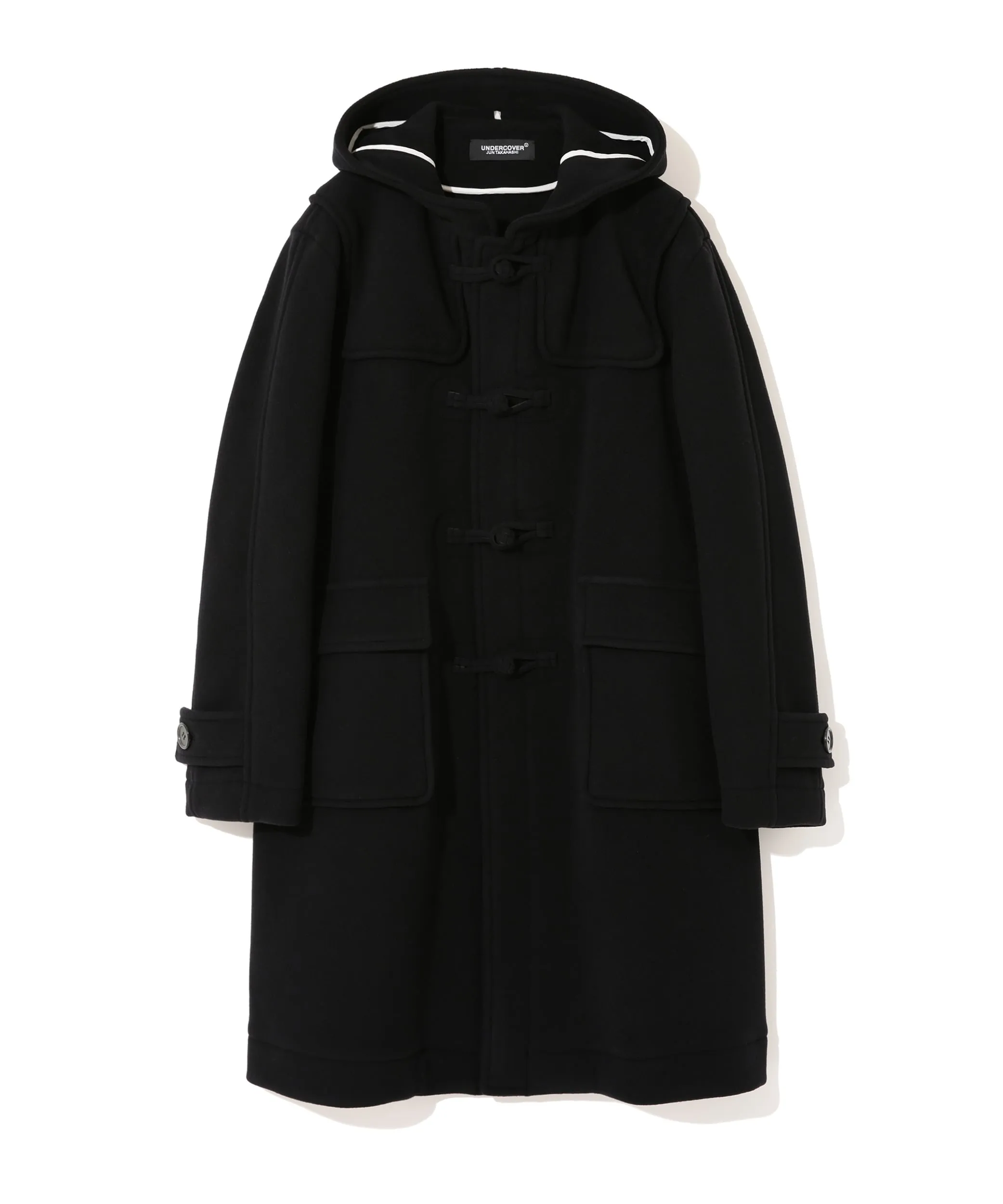 BLACK DUFFLE COAT