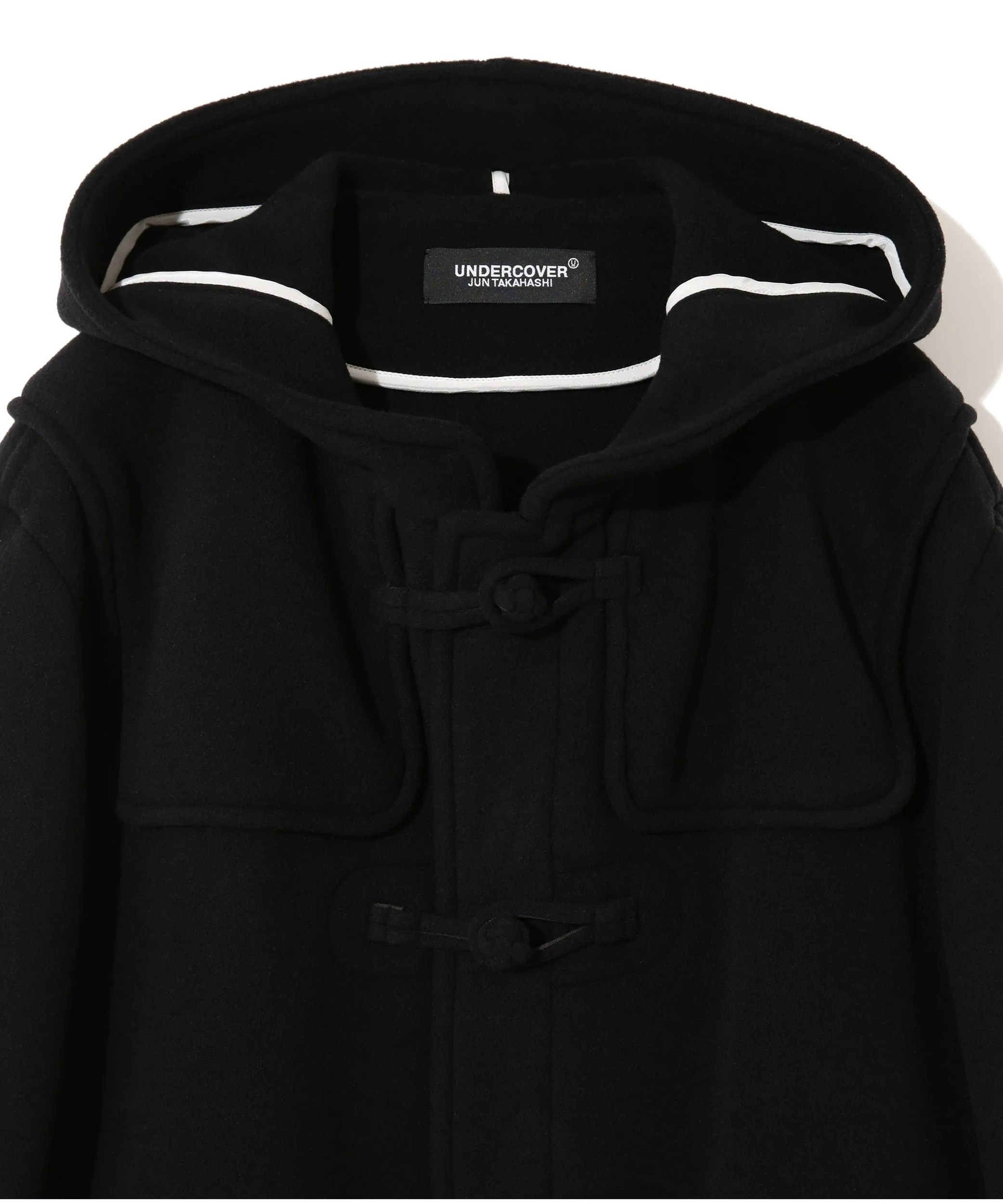 BLACK DUFFLE COAT