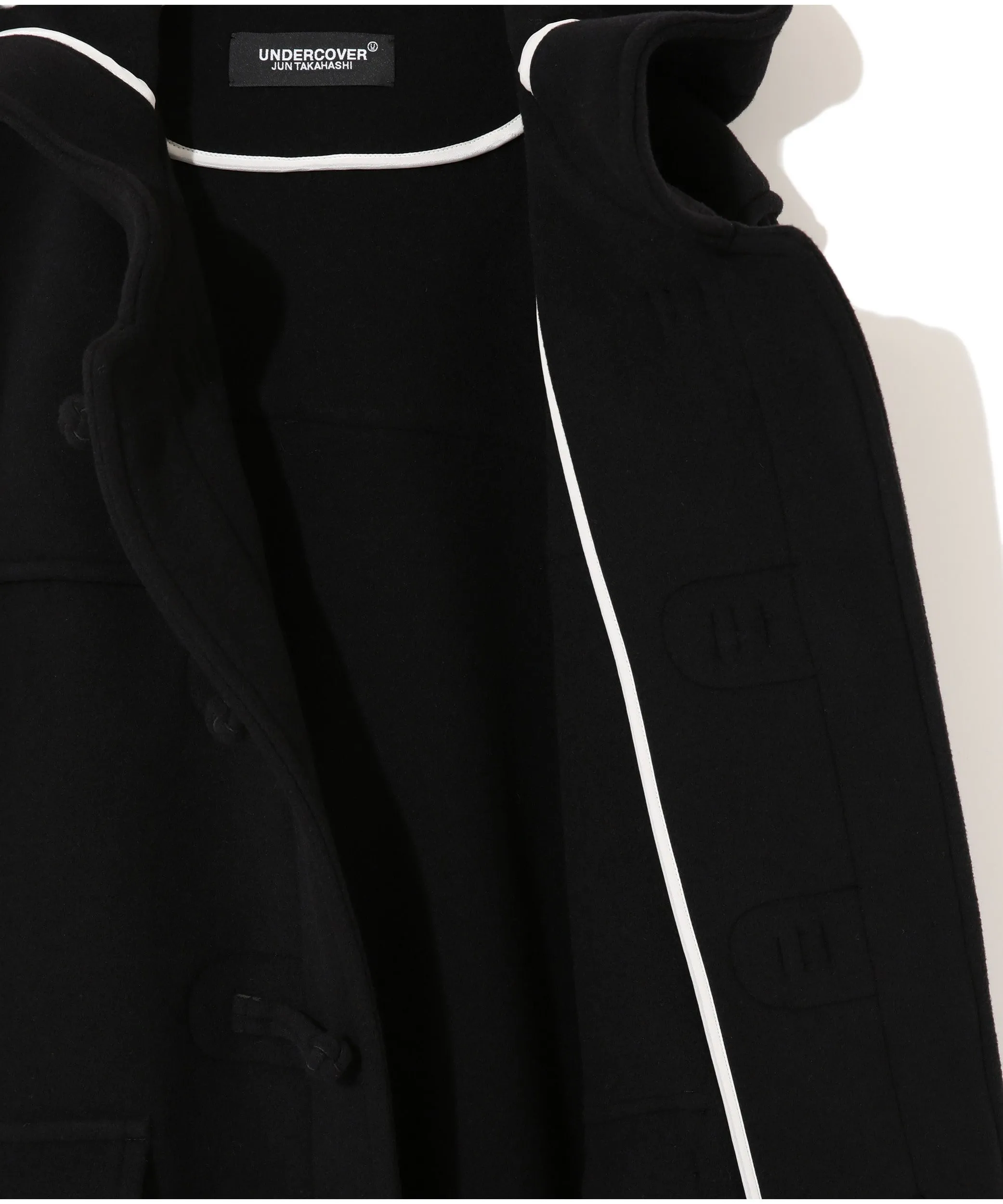 BLACK DUFFLE COAT