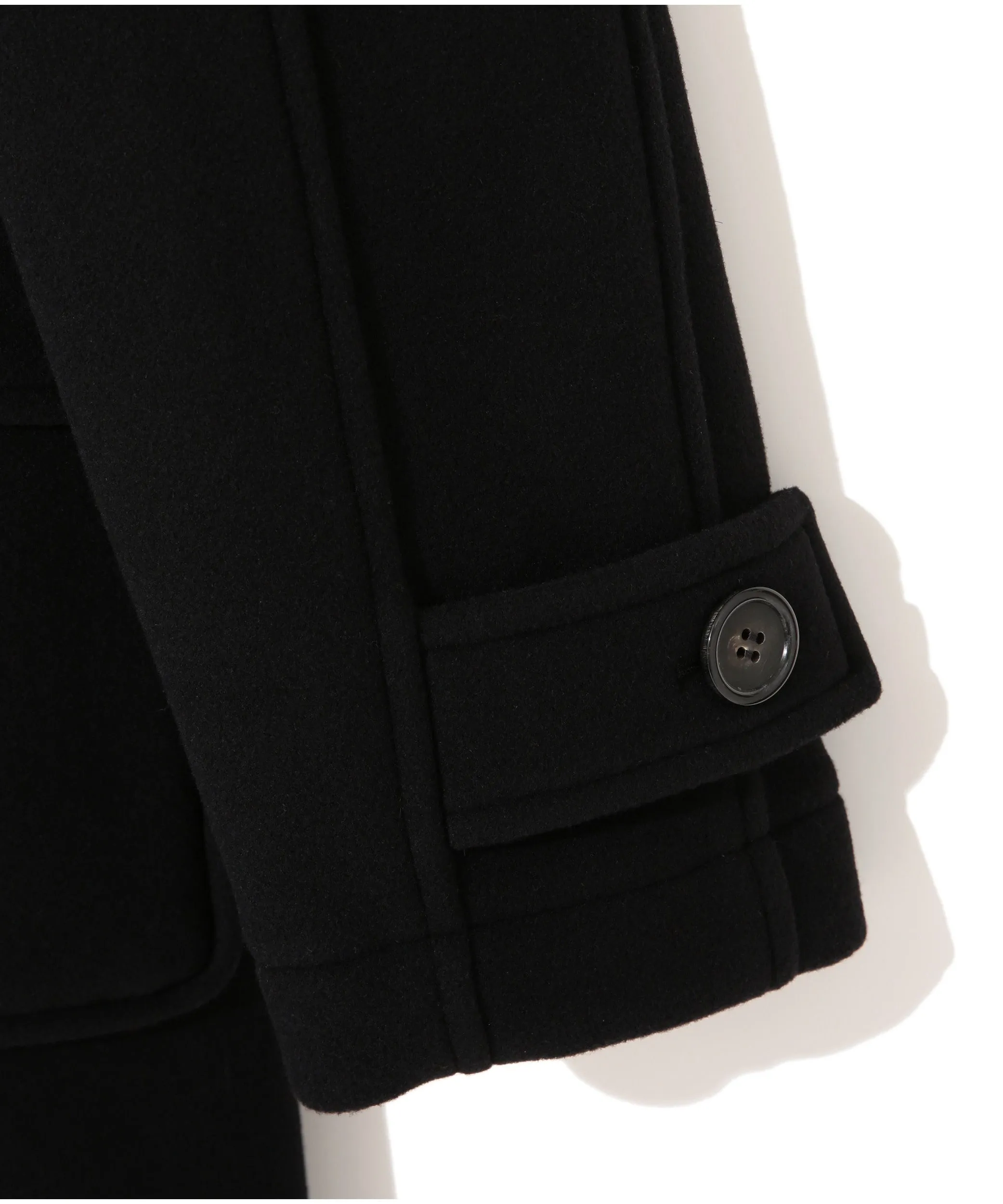 BLACK DUFFLE COAT