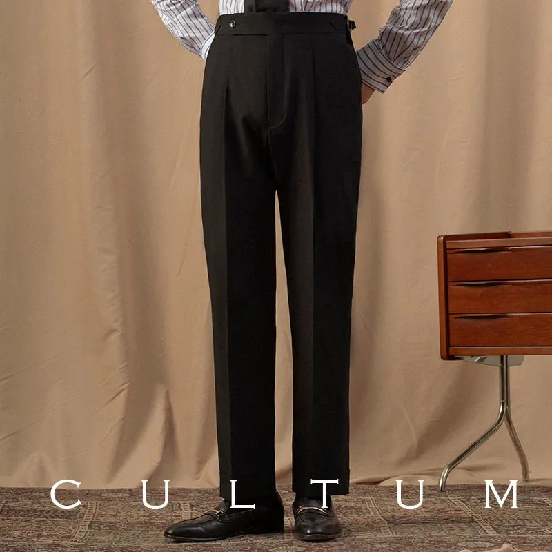 Black High-Waisted Trousers